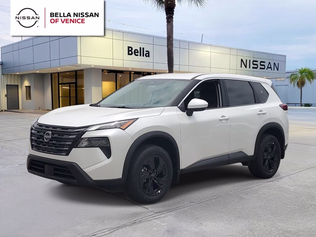 2026 Everest White Pearl Tricoat Nissan Rogue SV FWD SUV
