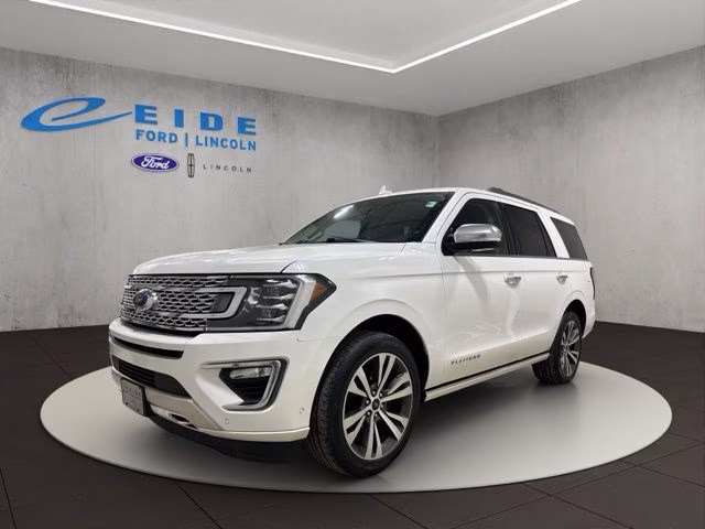 2021 Star White Metallic Tri-Coat Ford Expedition Platinum 4X4 SUV