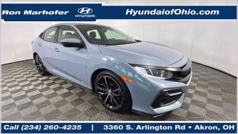 2021 Gray Honda Civic Sport FWD Hatchback