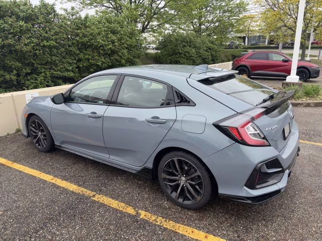 2021 Gray Honda Civic Sport FWD Hatchback