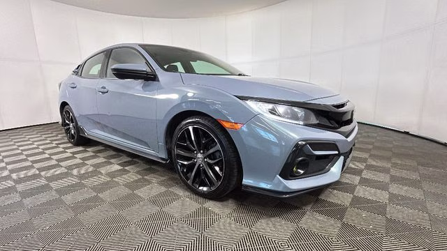 2021 Gray Honda Civic Sport FWD Hatchback