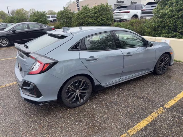 2021 Gray Honda Civic Sport FWD Hatchback