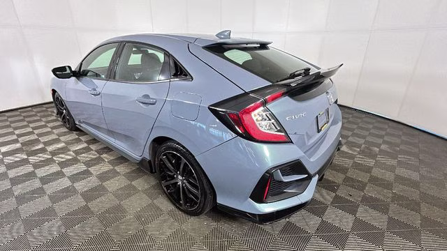 2021 Gray Honda Civic Sport FWD Hatchback