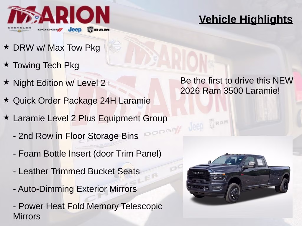 2026 Forged Blue Metallic Ram 3500 Laramie 4X4 Truck