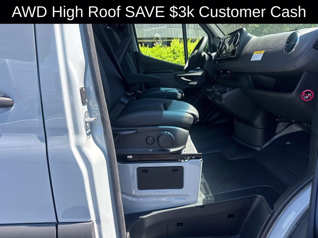 2026 Silver Mercedes-Benz Sprinter 2500 Cargo 144 WB AWD Van