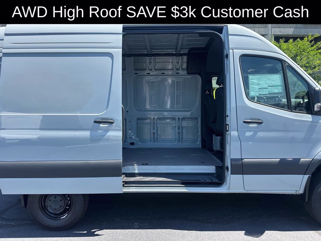 2026 Silver Mercedes-Benz Sprinter 2500 Cargo 144 WB AWD Van
