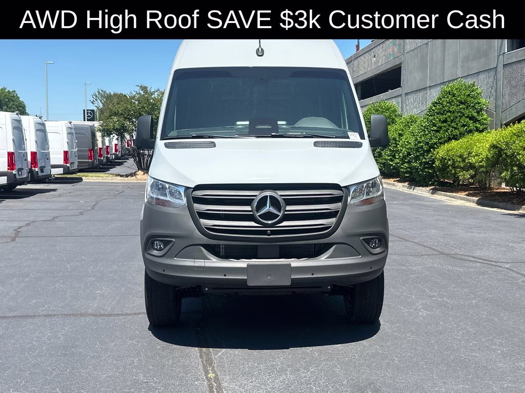2026 Silver Mercedes-Benz Sprinter 2500 Cargo 144 WB AWD Van