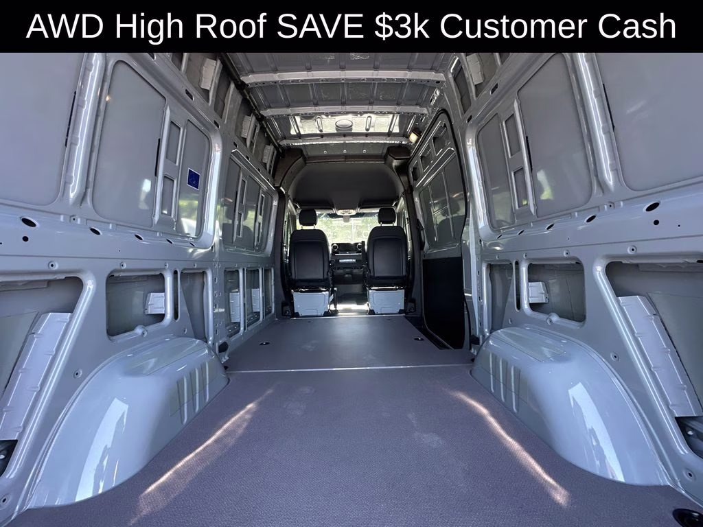 2026 Silver Mercedes-Benz Sprinter 2500 Cargo 144 WB AWD Van