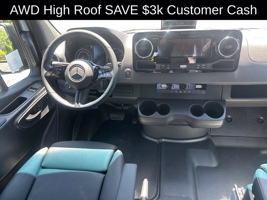 2026 Silver Mercedes-Benz Sprinter 2500 Cargo 144 WB AWD Van
