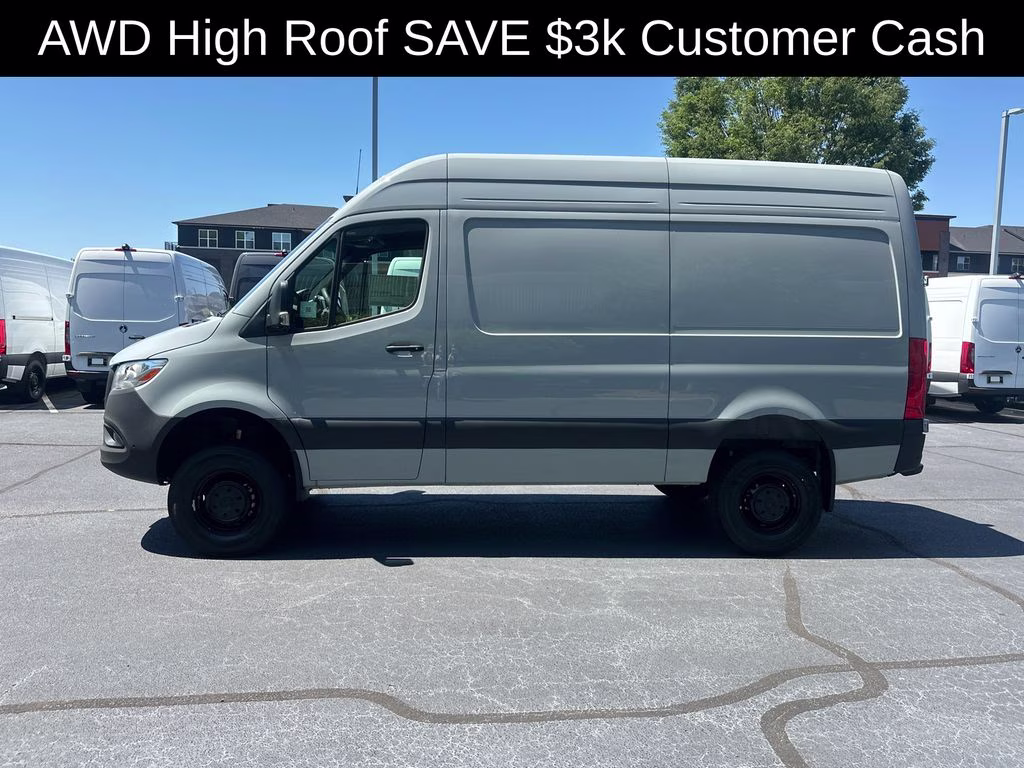 2026 Silver Mercedes-Benz Sprinter 2500 Cargo 144 WB AWD Van