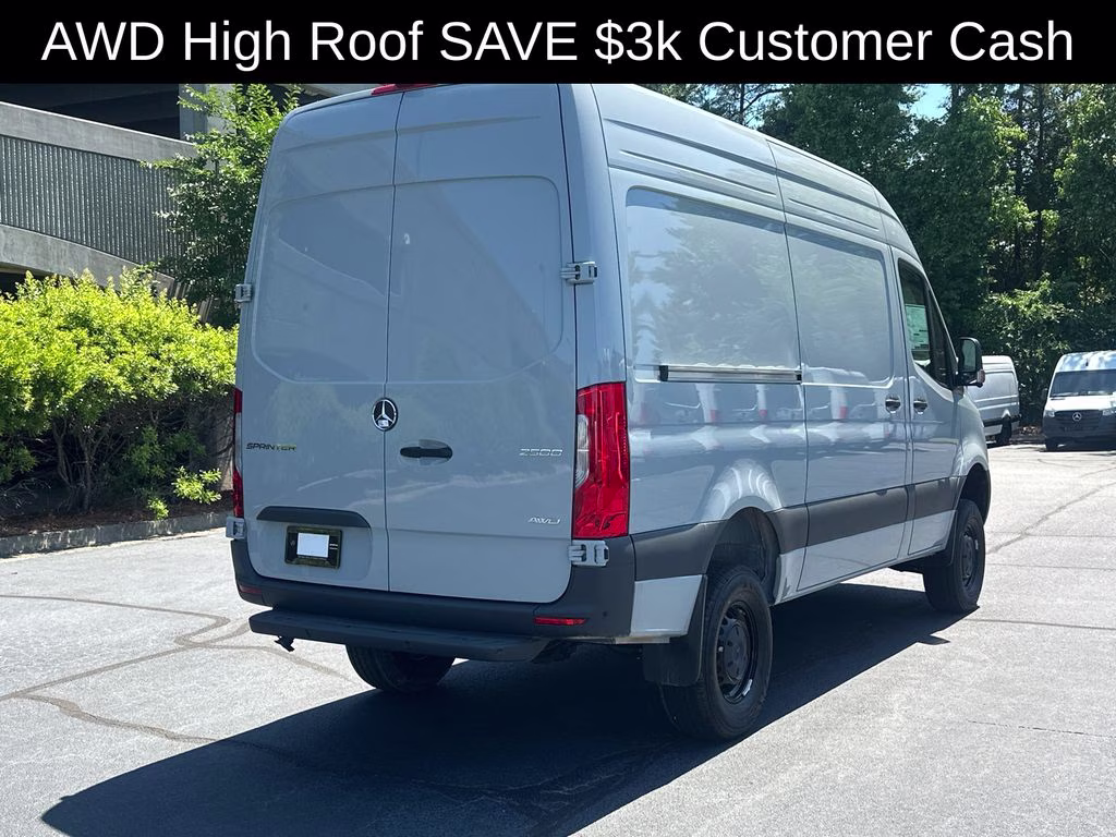 2026 Silver Mercedes-Benz Sprinter 2500 Cargo 144 WB AWD Van