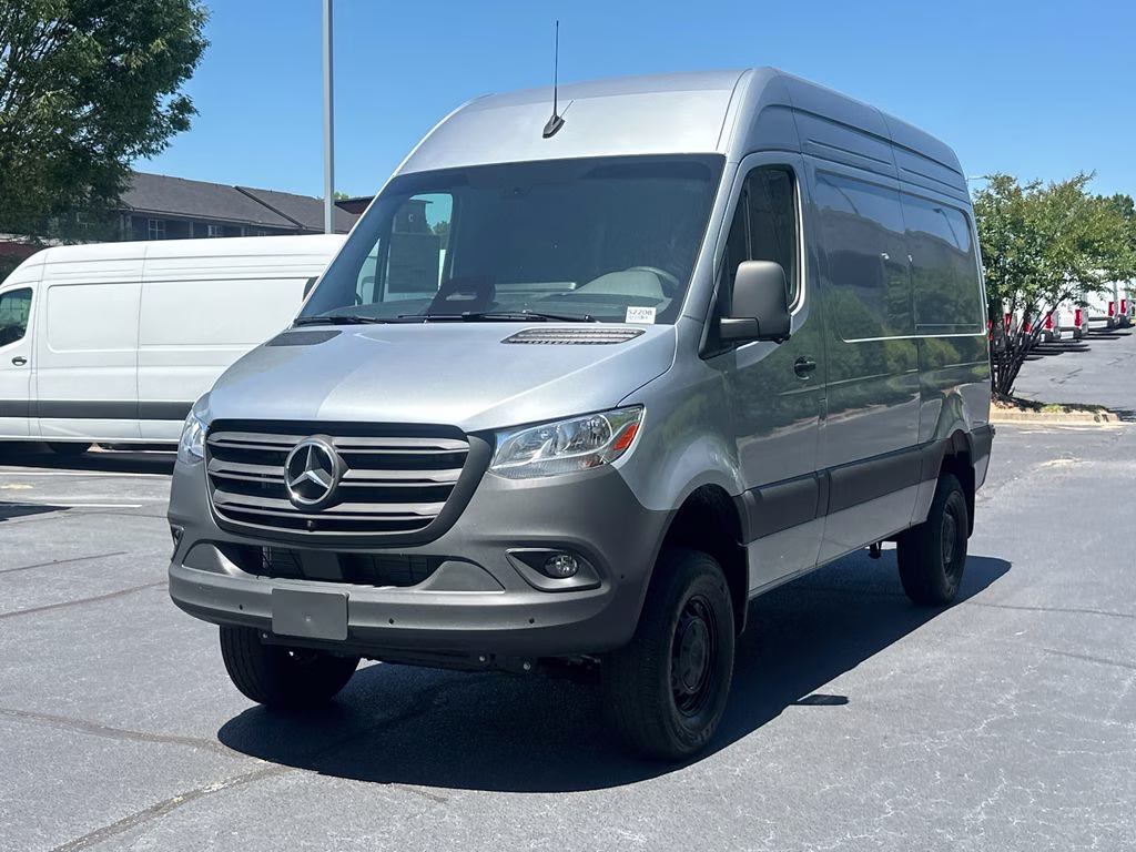 2026 Silver Mercedes-Benz Sprinter 2500 Cargo 144 WB AWD Van
