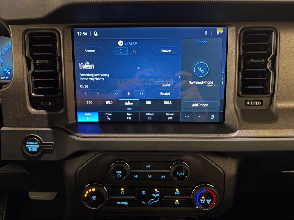 2026 Velocity Blue Metallic Ford Bronco Base 4X4 SUV