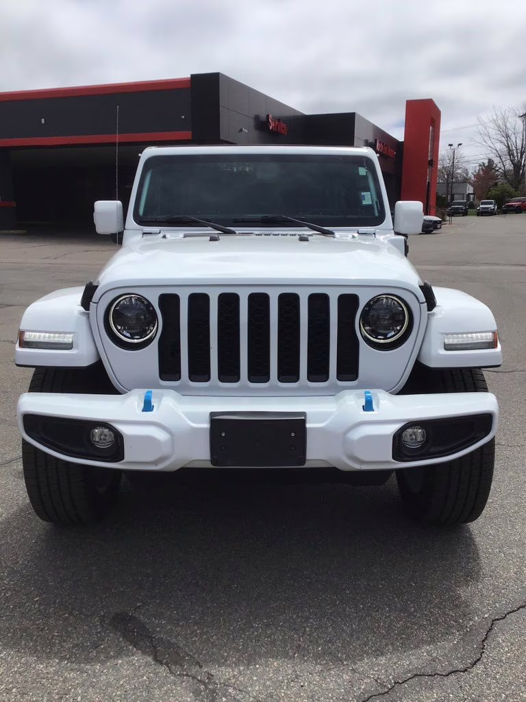 2023 Bright White Clearcoat Jeep Wrangler Sahara 4xe 4X4 SUV