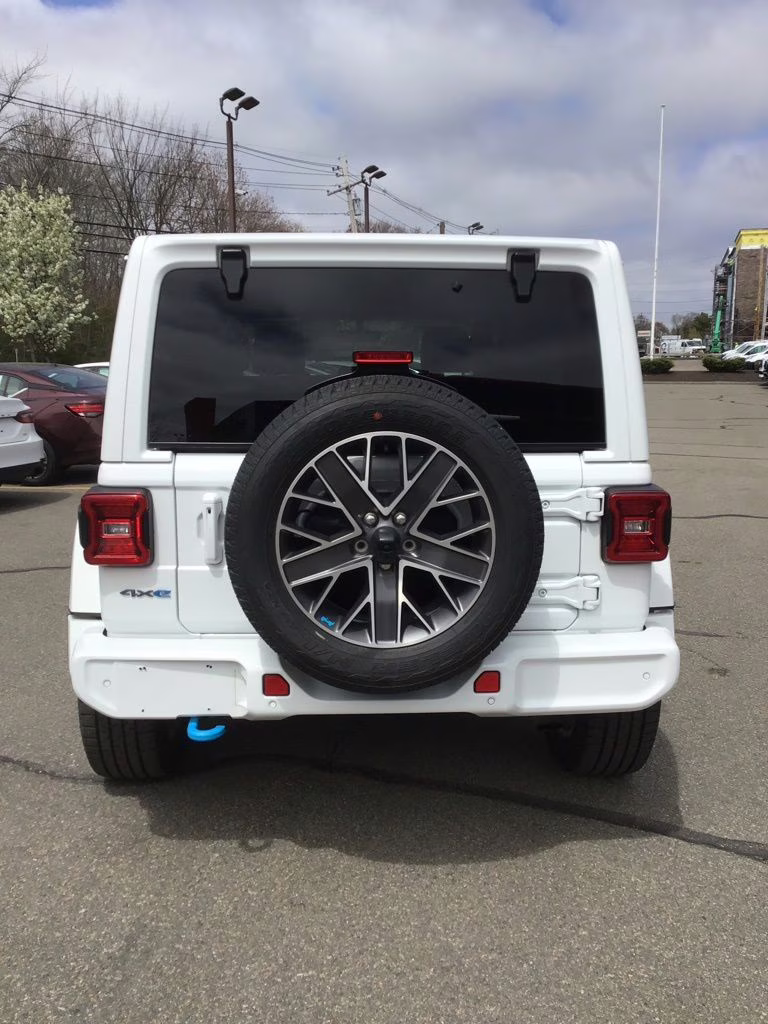 2023 Bright White Clearcoat Jeep Wrangler Sahara 4xe 4X4 SUV