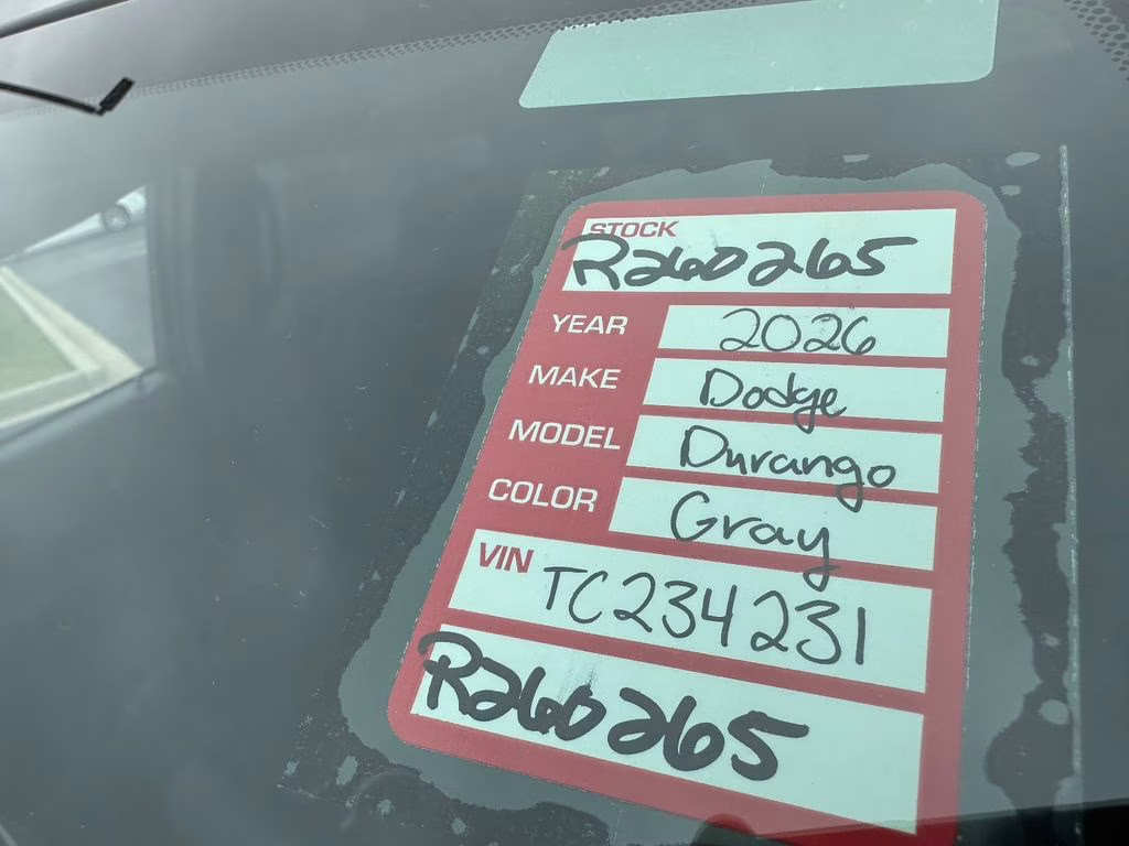 2026 Destroyer Gray Clearcoat Dodge Durango GT Plus HEMI V8 AWD SUV