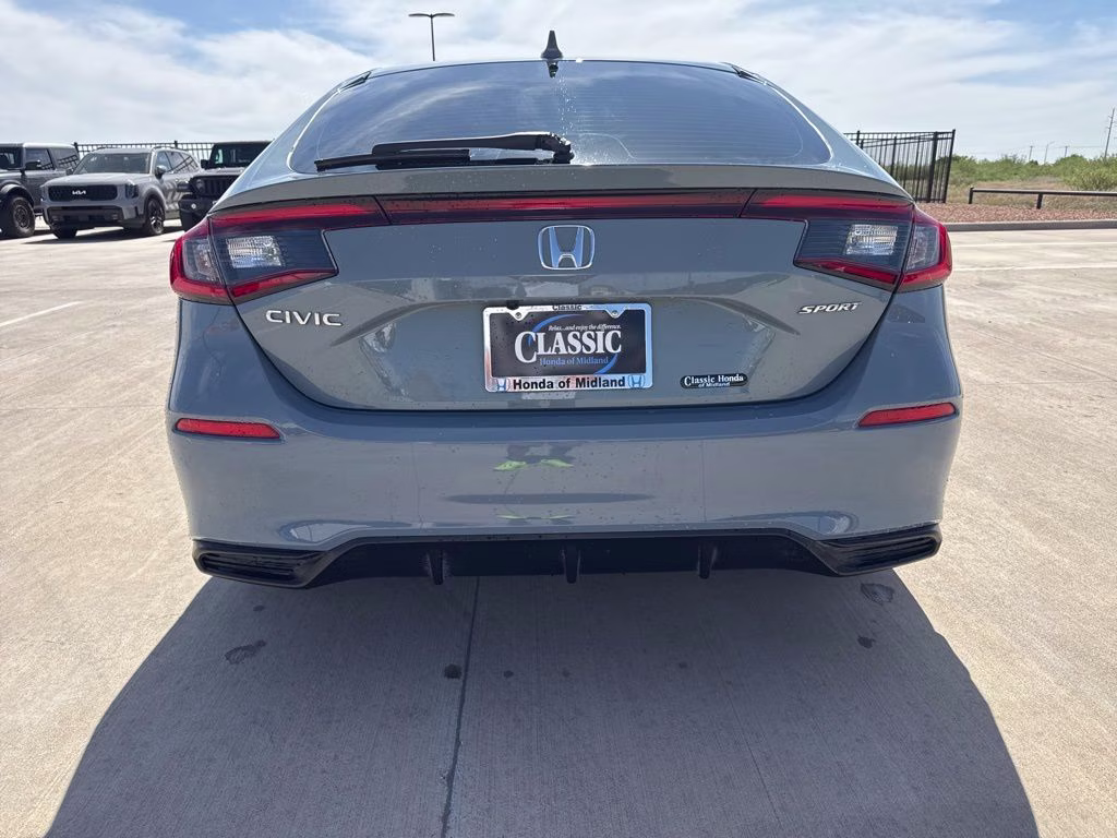 2024 Sonic Gray Pearl Honda Civic Sport FWD Hatchback