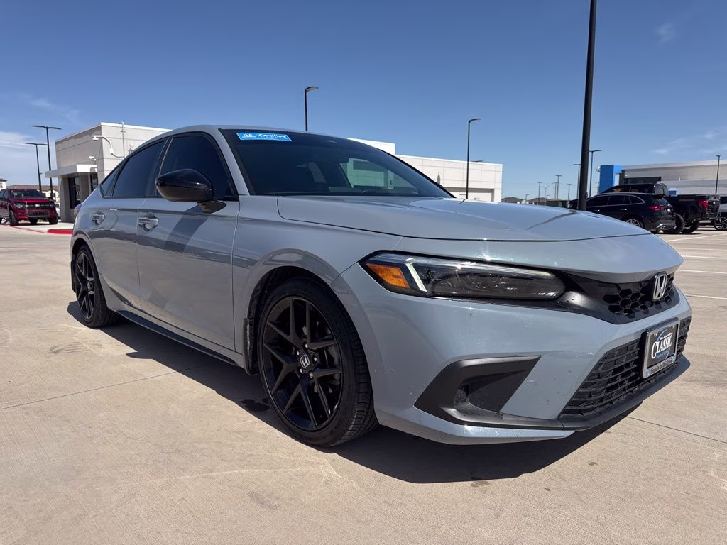 2024 Sonic Gray Pearl Honda Civic Sport FWD Hatchback