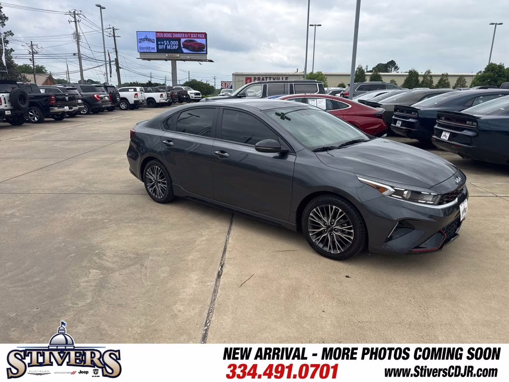 2022 Gravity Gray Kia Forte GT-Line FWD Sedan