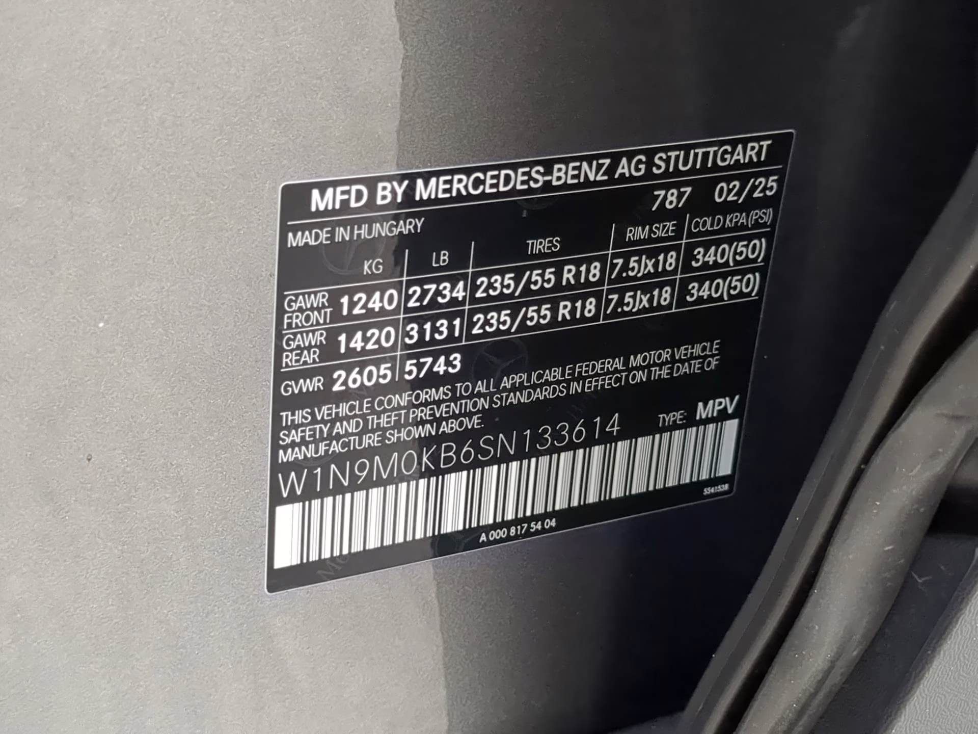 2025 Mountain Gray Metallic Mercedes-Benz EQB EQB 300 AWD SUV