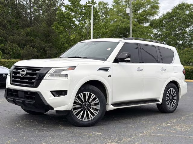 2021 Aspen White Tricoat Nissan Armada SL RWD SUV