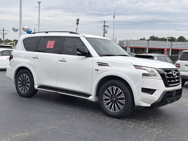2021 Aspen White Tricoat Nissan Armada SL RWD SUV