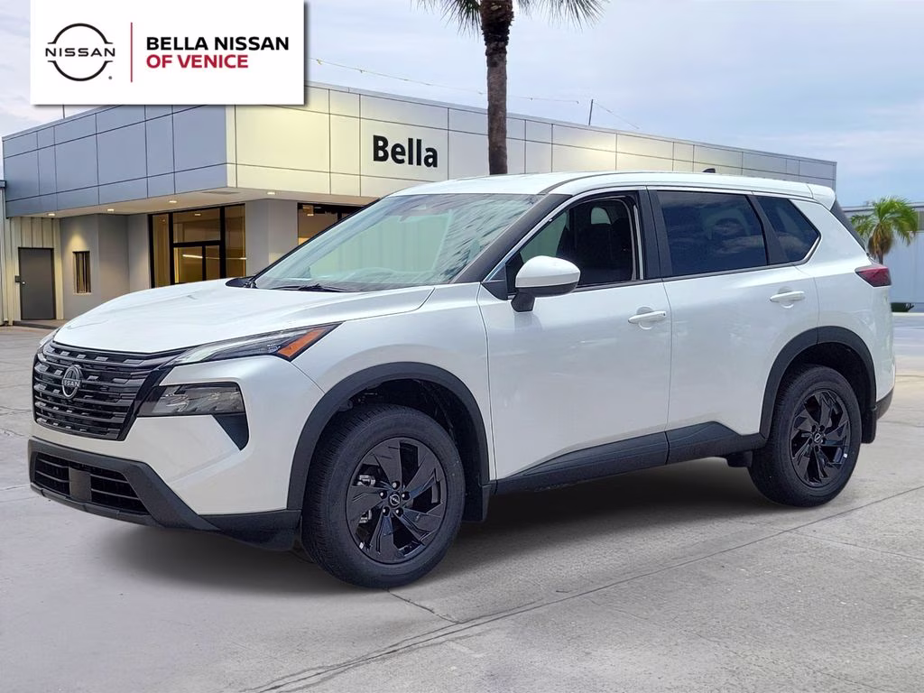 2026 Everest White Pearl Tricoat Nissan Rogue SV FWD SUV