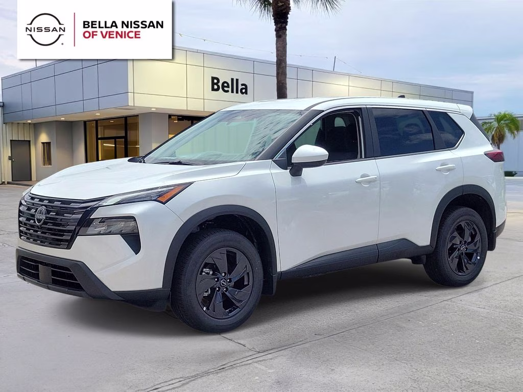 2026 Everest White Pearl Tricoat Nissan Rogue SV FWD SUV
