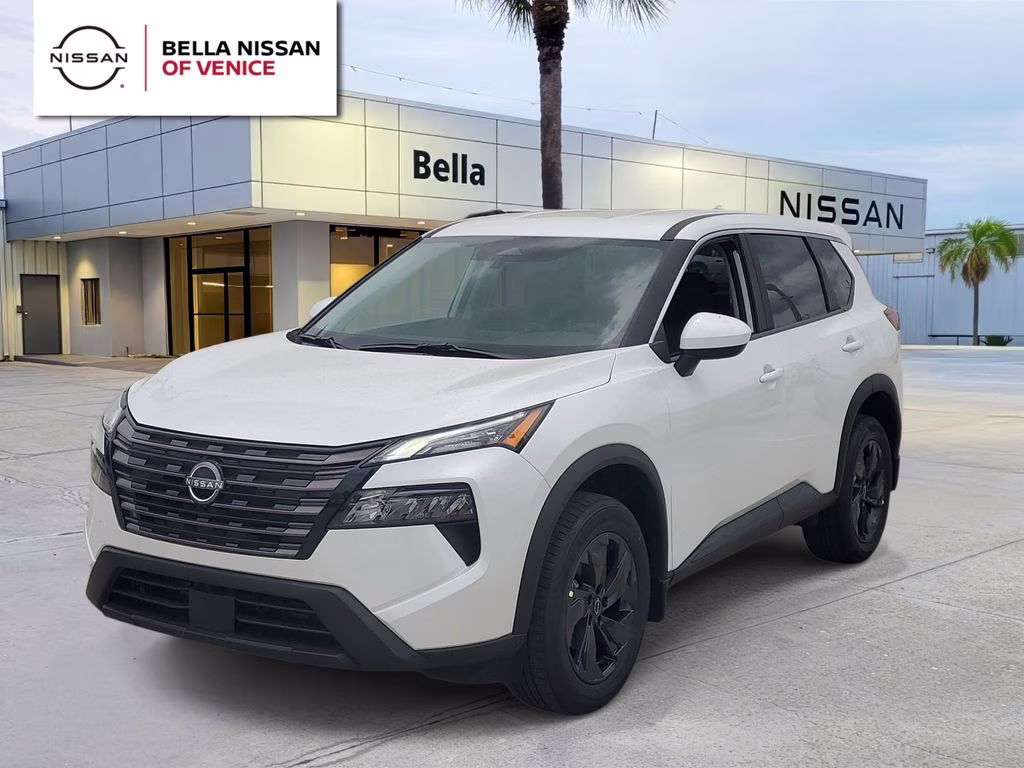 2026 Everest White Pearl Tricoat Nissan Rogue SV FWD SUV