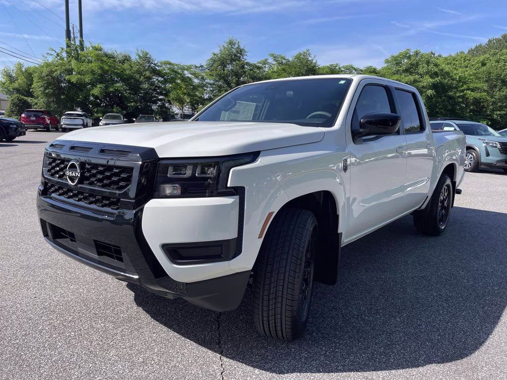 2026 Glacier White Nissan Frontier SV RWD Truck