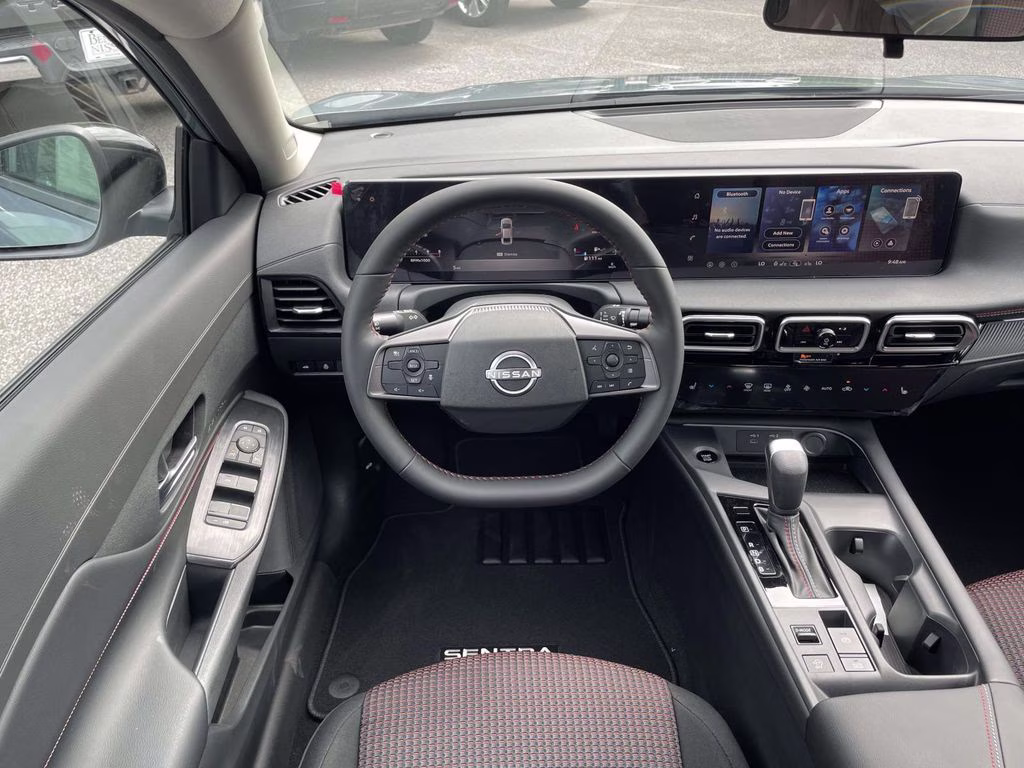 2026 Atlantic Gray/Super Black Nissan Sentra SR FWD Sedan