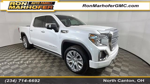 2021 White Frost Tricoat GMC Sierra 1500 Denali 4X4 Truck