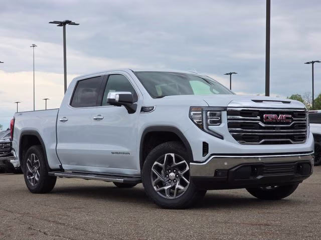 2026 Glacier White Tricoat GMC Sierra 1500 SLT 4X4 Truck