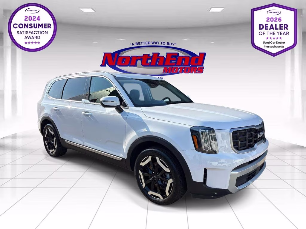 2025 Glacial White Pearl Kia Telluride S AWD SUV