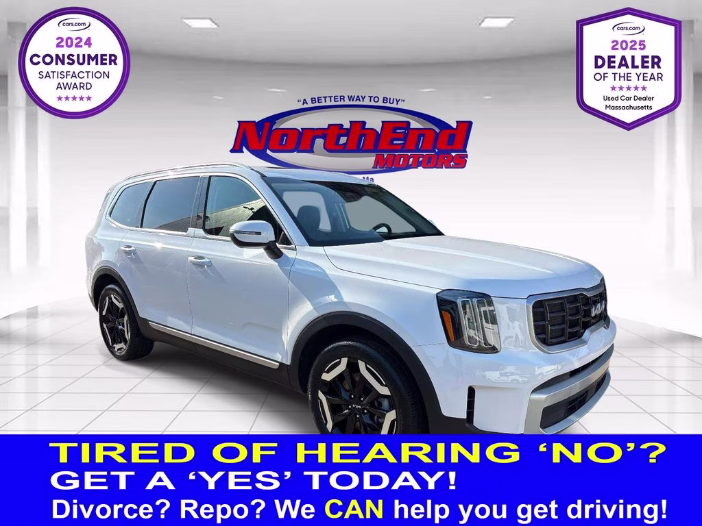 2025 Glacial White Pearl Kia Telluride S AWD SUV