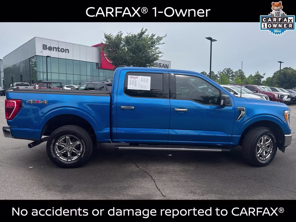 2021 Blue Metallic Ford F-150 XLT 4X4 Truck