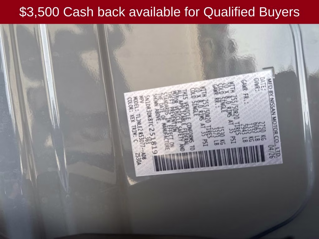 2026 Boulder Gray/Super Black Nissan Pathfinder Platinum 4X4 SUV