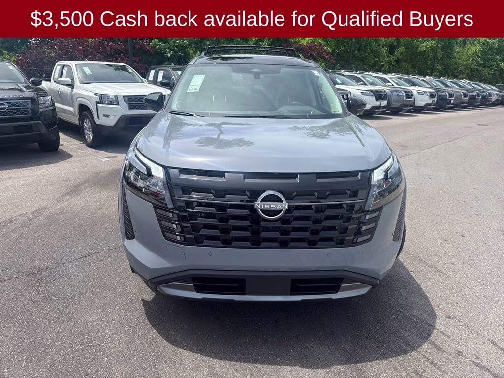 2026 Boulder Gray/Super Black Nissan Pathfinder Platinum 4X4 SUV