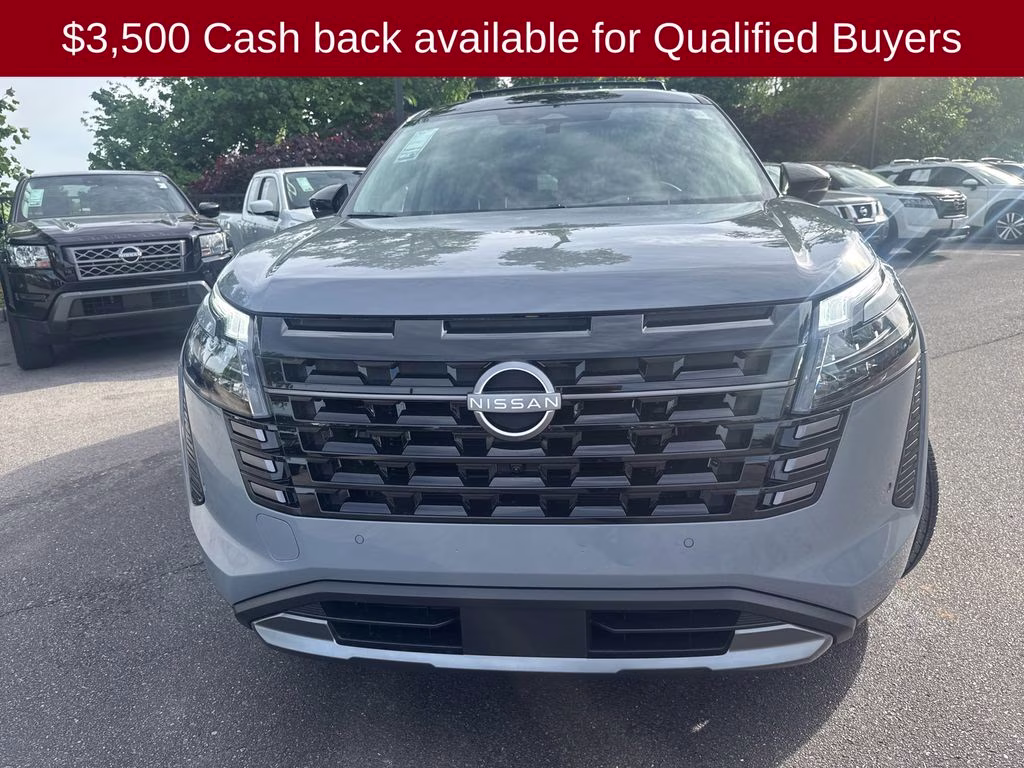 2026 Boulder Gray/Super Black Nissan Pathfinder Platinum 4X4 SUV