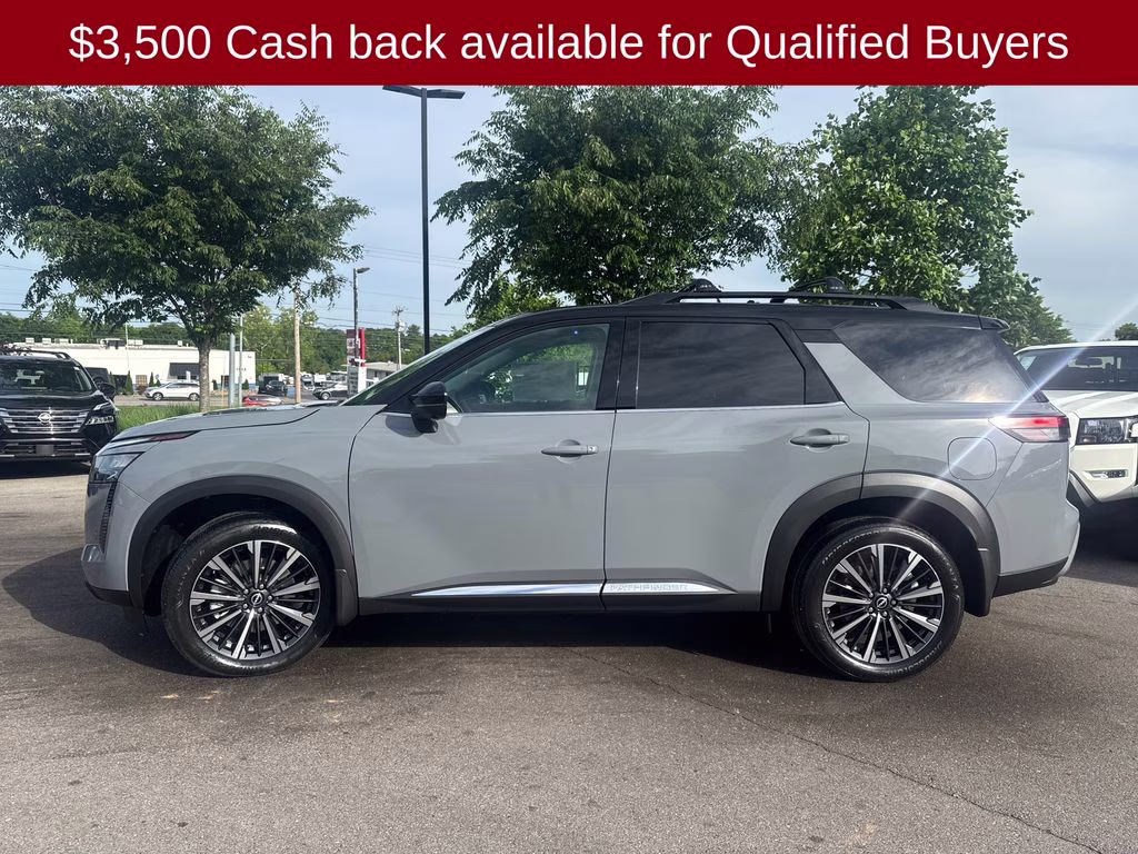 2026 Boulder Gray/Super Black Nissan Pathfinder Platinum 4X4 SUV