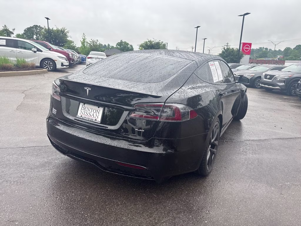 2021 Solid Black Tesla Model S Plaid AWD Hatchback
