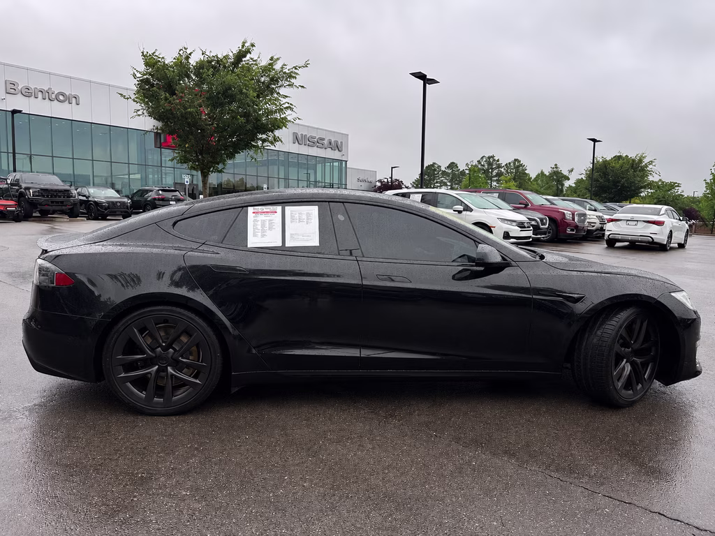 2021 Solid Black Tesla Model S Plaid AWD Hatchback
