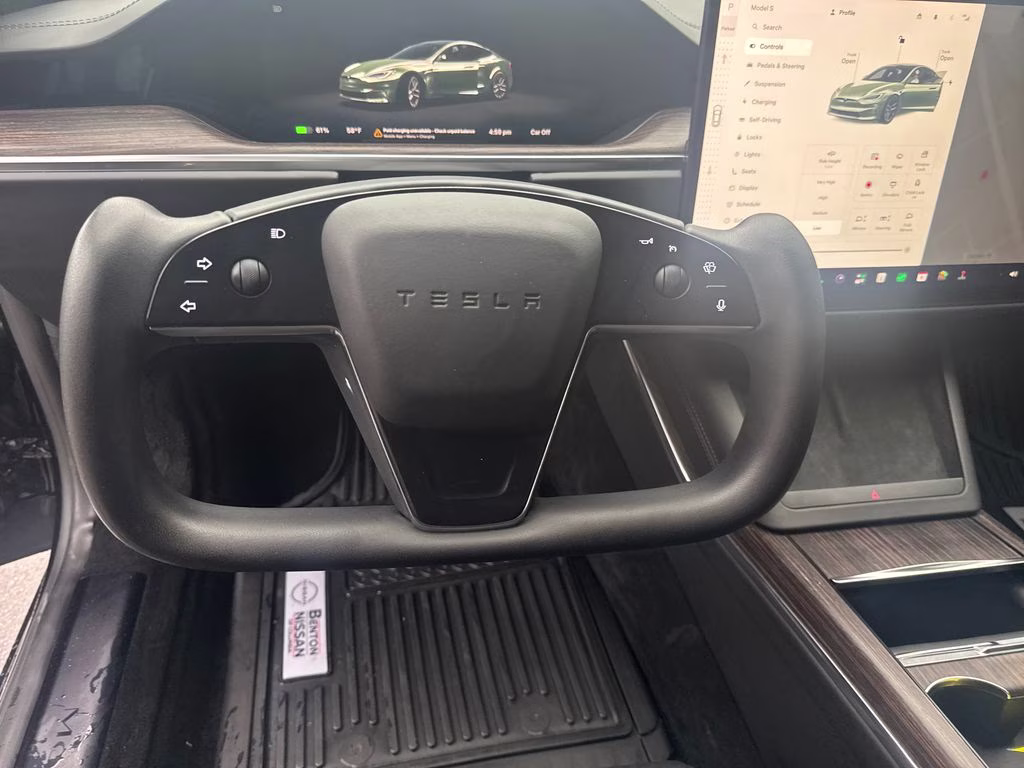 2021 Solid Black Tesla Model S Plaid AWD Hatchback