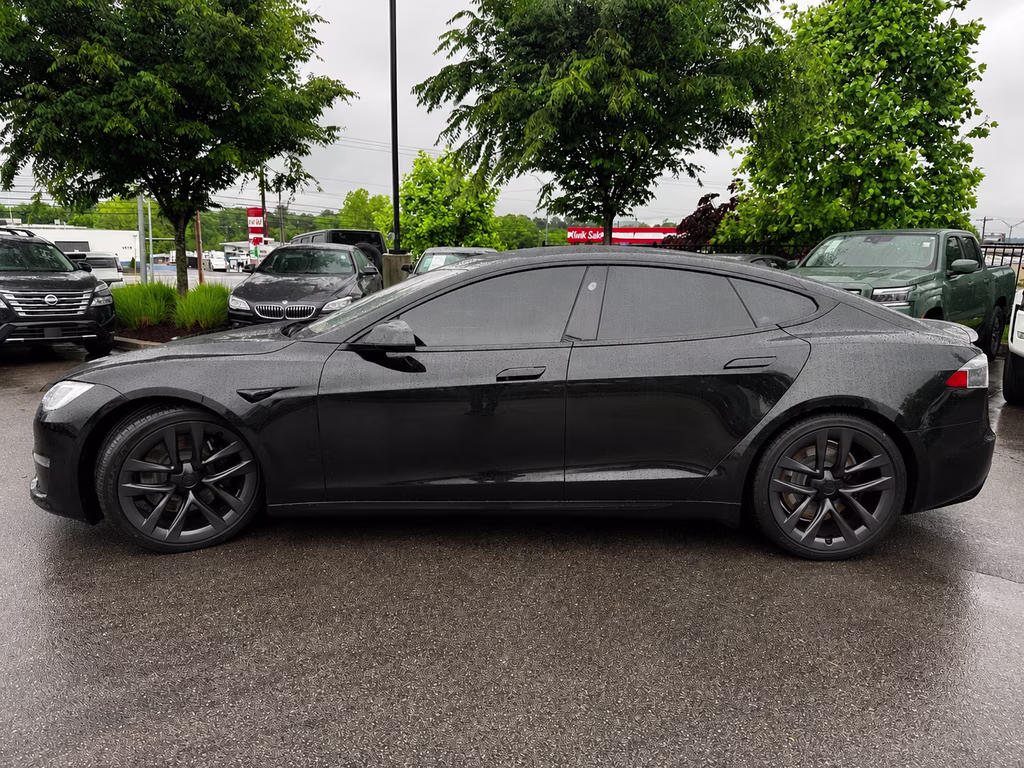 2021 Solid Black Tesla Model S Plaid AWD Hatchback