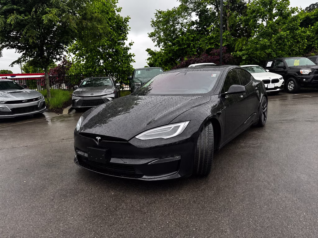 2021 Solid Black Tesla Model S Plaid AWD Hatchback