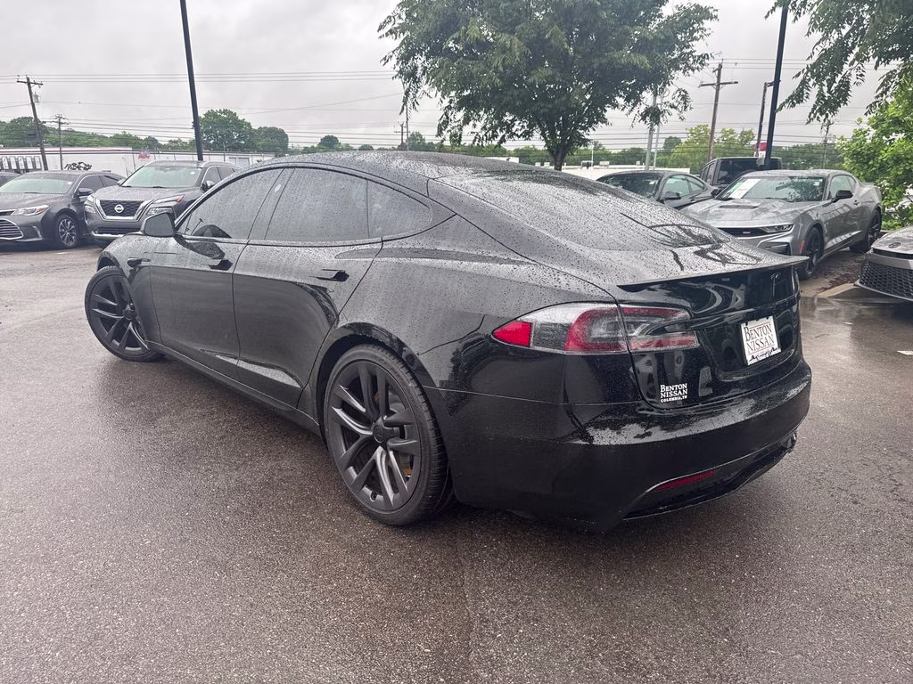 2021 Solid Black Tesla Model S Plaid AWD Hatchback