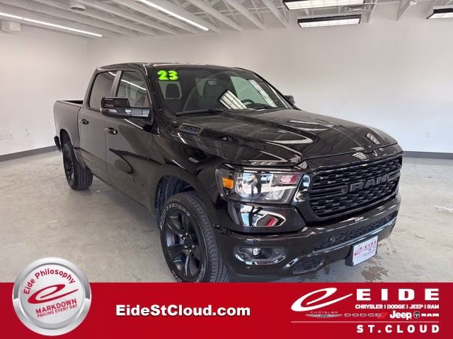 2023 Diamond Black Crystal Pearlcoat Ram 1500 Big Horn 4X4 Truck