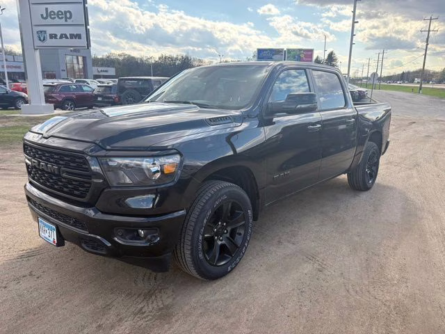 2023 Diamond Black Crystal Pearlcoat Ram 1500 Big Horn/Lone Star 4X4 Truck