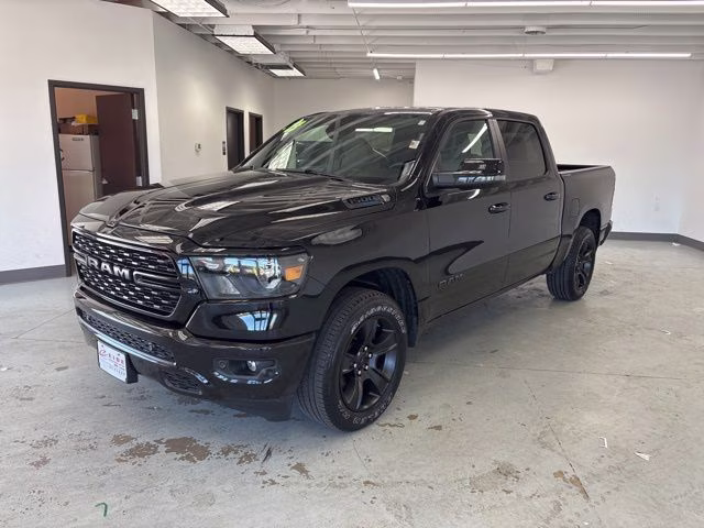 2023 Diamond Black Crystal Pearlcoat Ram 1500 Big Horn 4X4 Truck
