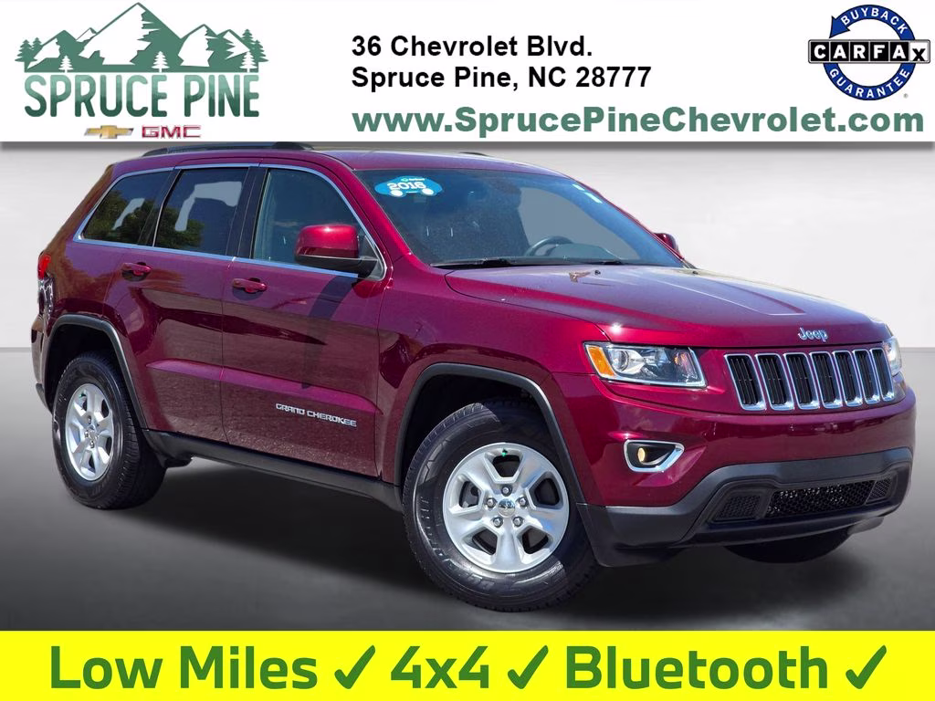 2016 Velvet Red Pearlcoat Jeep Grand Cherokee Laredo 4X4 SUV